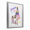 Stupell Industries Fabulous Girl & Dog Framed Print Under Glass, design by Jess Stempel